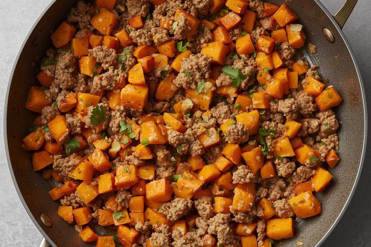 Turkey & Sweet Potato Skillet